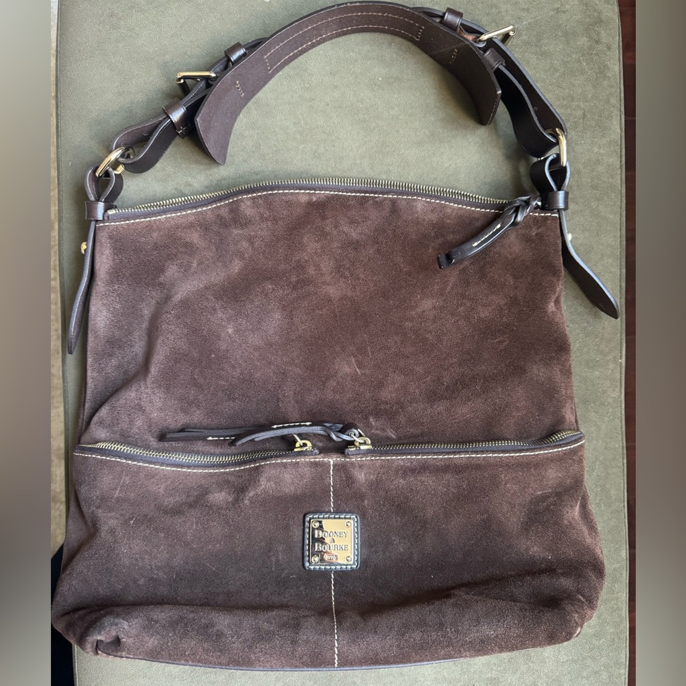 Dooney & Bourke Chocolate Brown Suede Bag